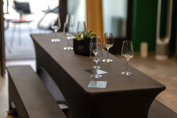 Foto von der Weinprobe