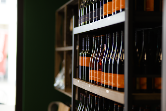 Foto von Weinflaschen